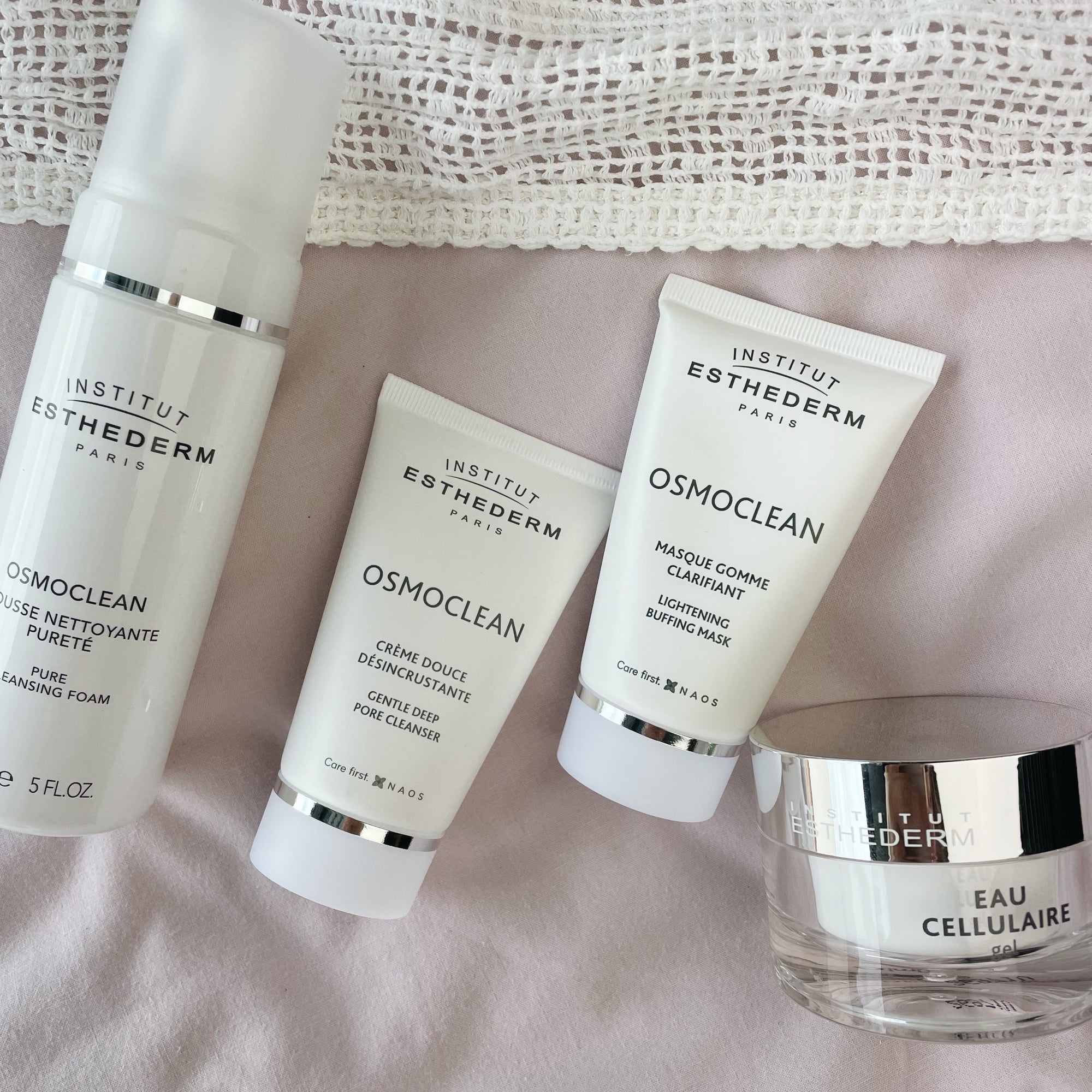 Essential skin routine met Institut Esthederm.