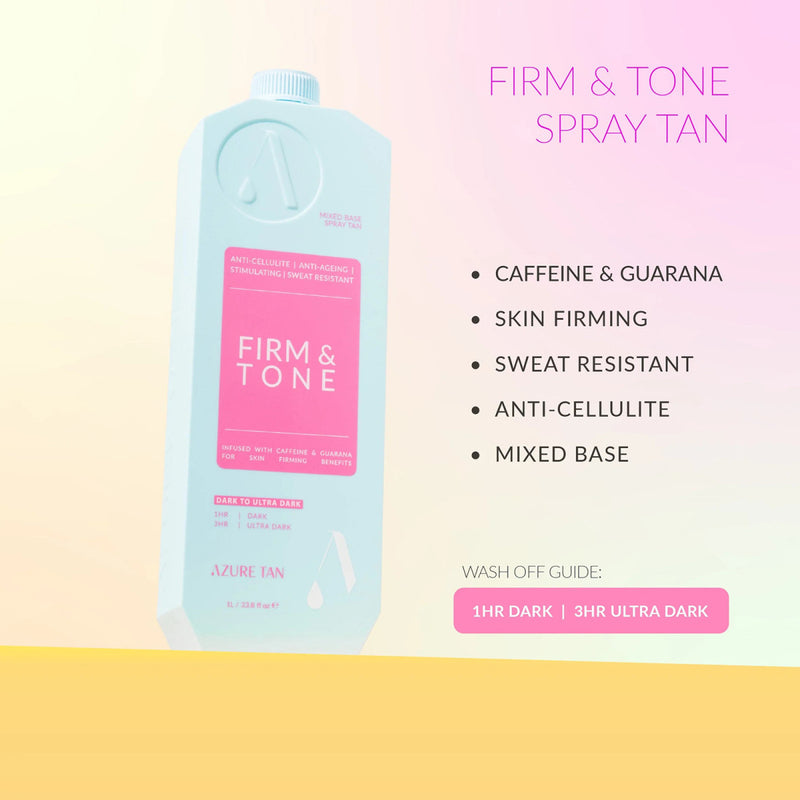 Azure Tan | Firm & tone spray tan - dark to ultra dark