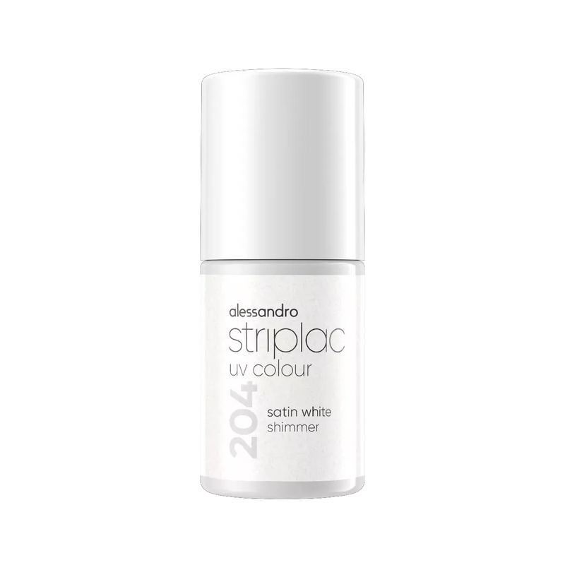striplac satin white shimmer 204