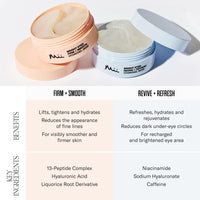mii cosmetics bright eyed firm smooth hydrogel eye pads oogpads