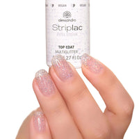 Striplac Peel or Soak Gellak - Top coat multi glitter