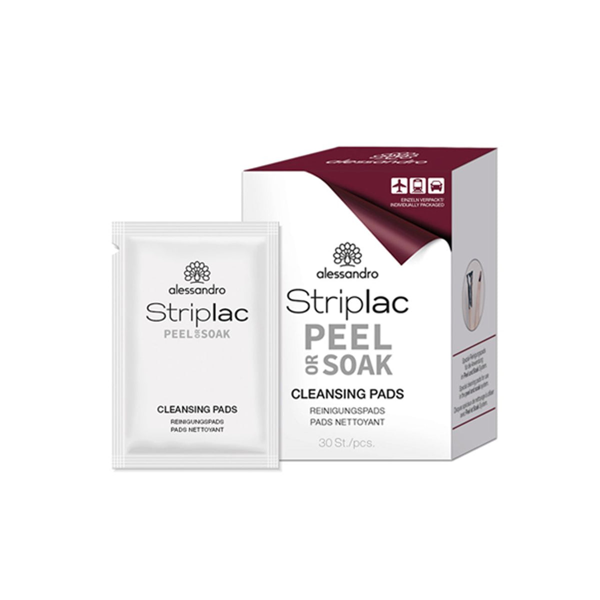 Alessandro | Striplac peel or soak gellak reinigingspads reisverpakking