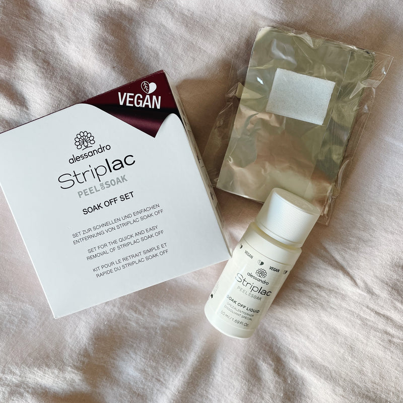 alessandro striplac soak off set voor het verwijderen van striplac en afweken van gellak