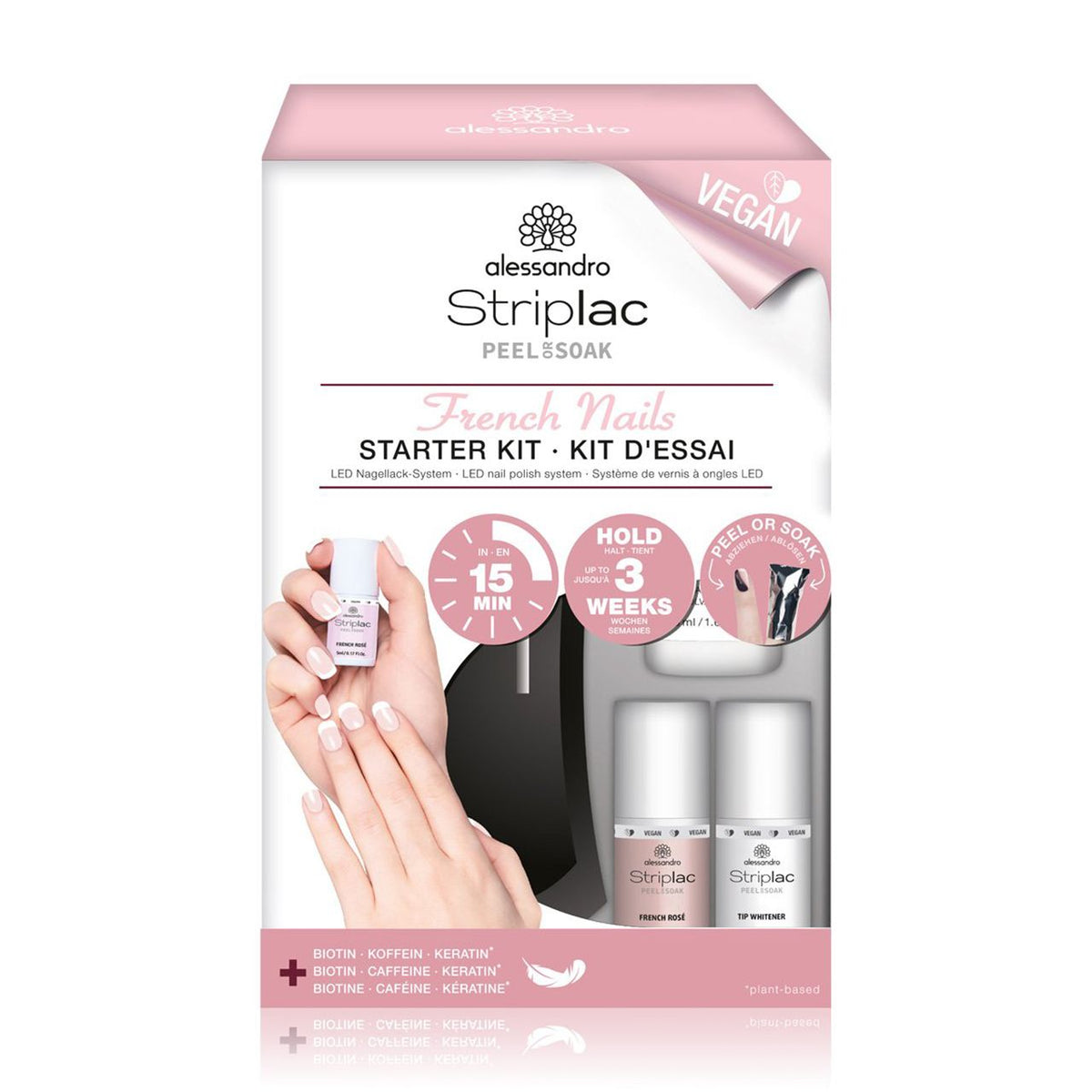 Alessandro | Striplac Peel or Soak off Gellak Starterskit french manicure