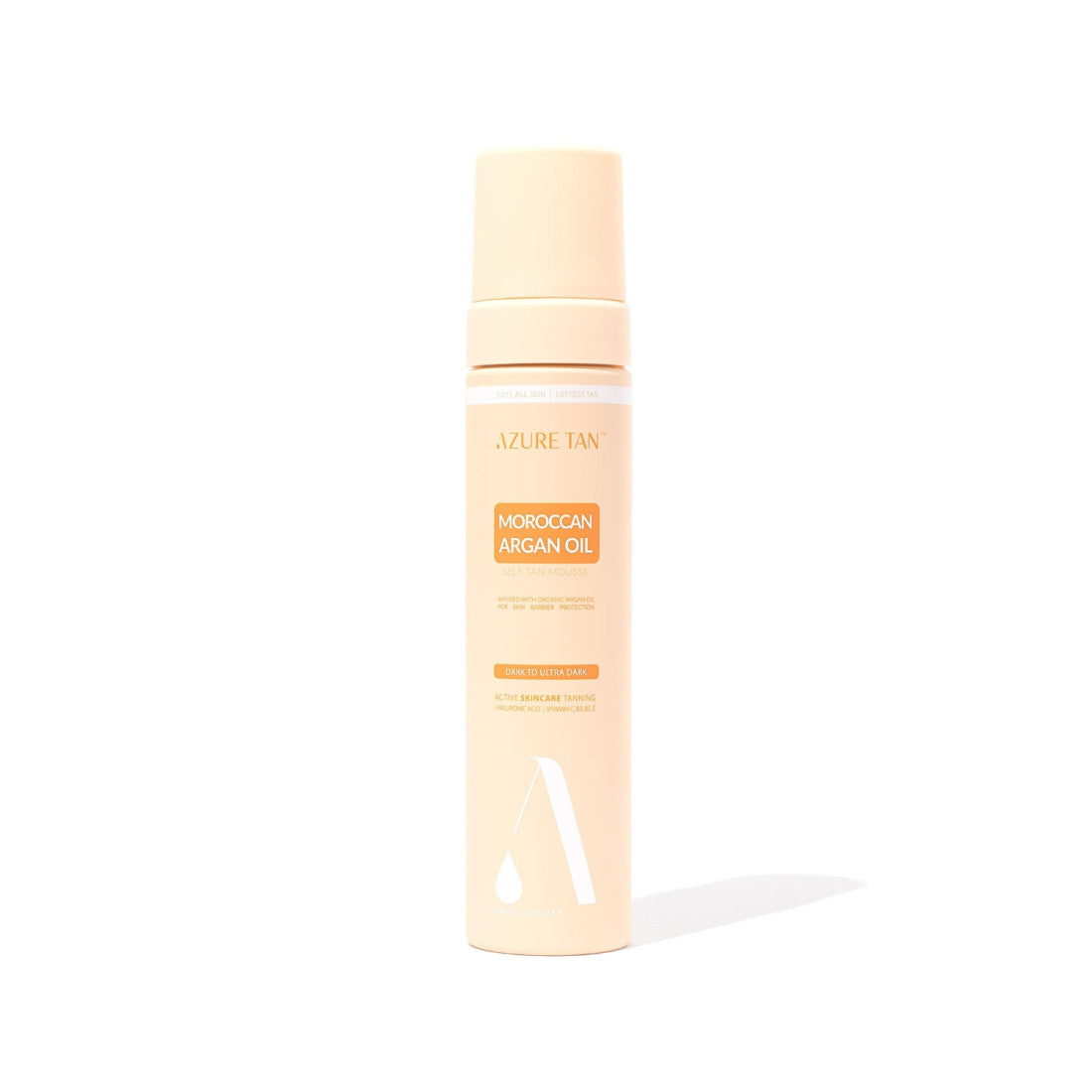 Azure Tan | Self tan mousse - Moroccan Argan Oil - dark to ultra dark tan
