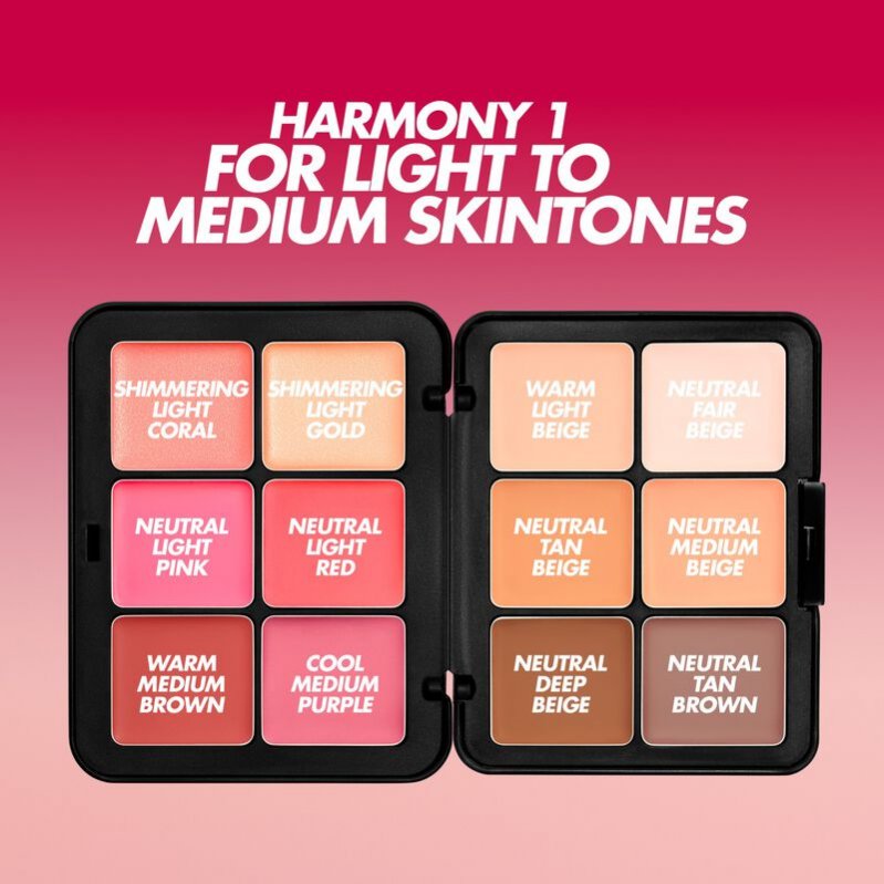 make-up forever - hd skin essentials palette 12 cream make-up foundation blush