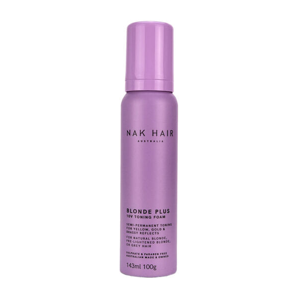 NAK hair | Blonde plus 10V toning foam