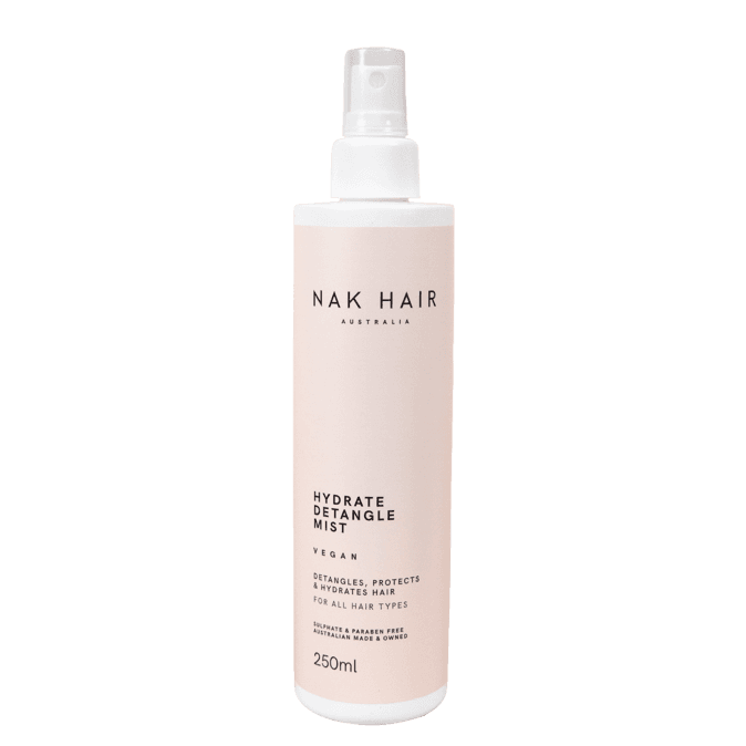 nak hair hydrate detangle mist ontwarspray gemakkelijk haar doorkammen