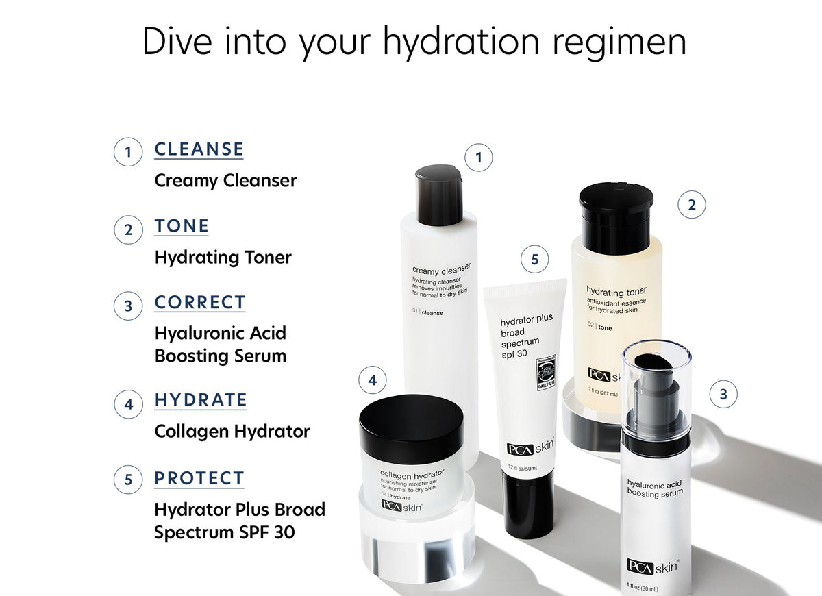 pca skin hyaluronic acid boosting serum skincare routine