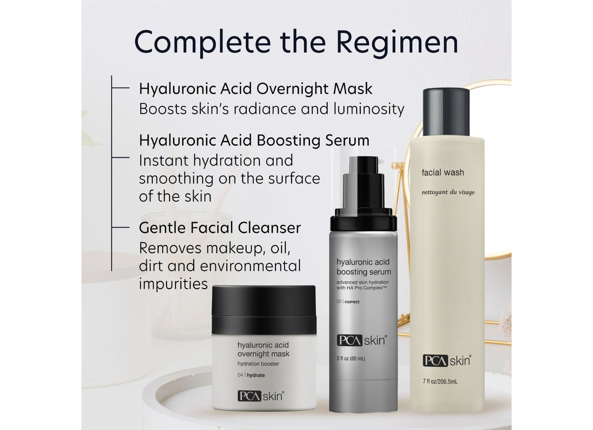 pca skin hyaluronic acid overnight mask intensieve hydratatie tegen fijne lijntjes en droge huid routine