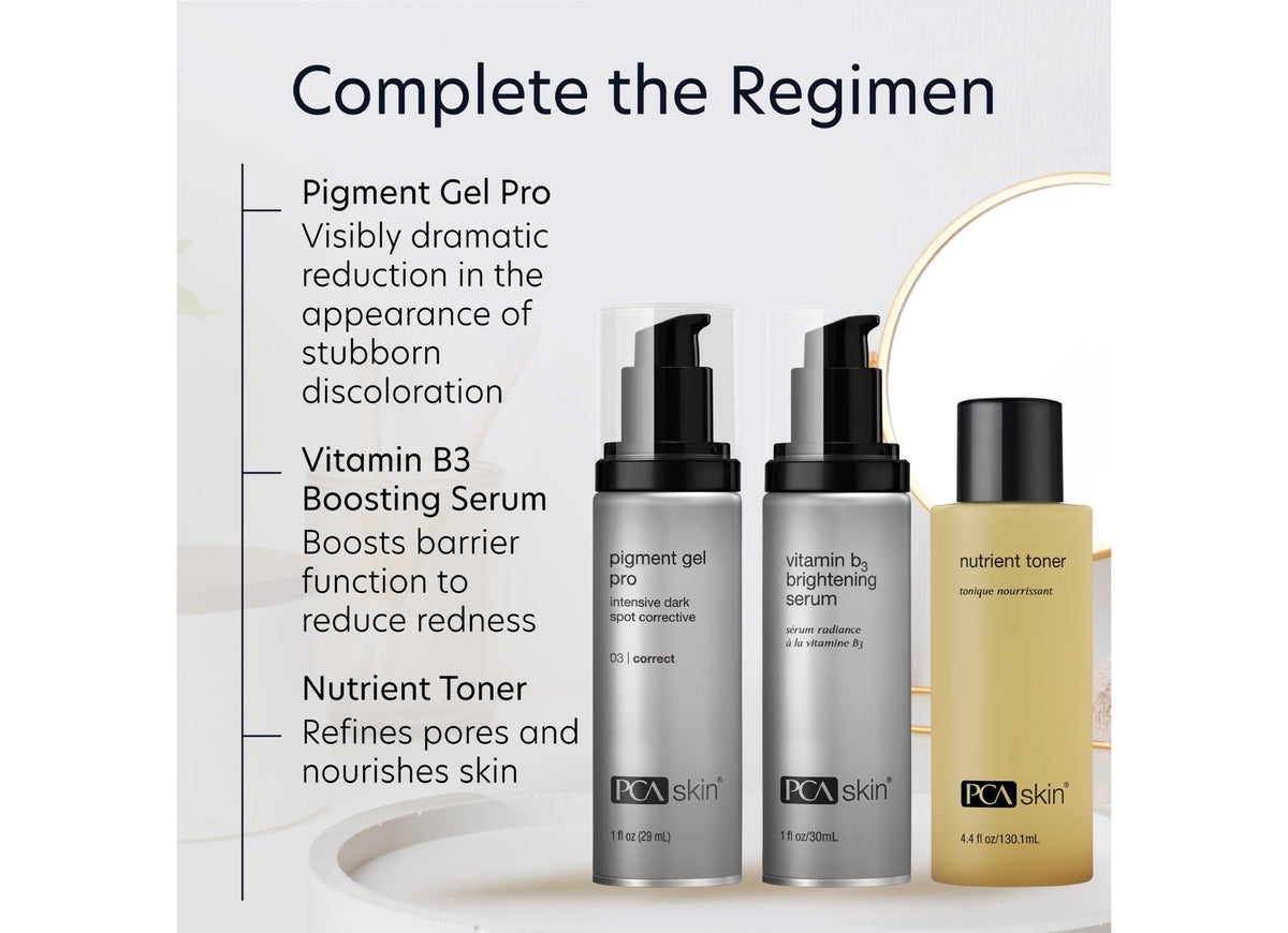 pca skin pigment gel pro tegen pigmentvlekken hyperpigmentatie routine