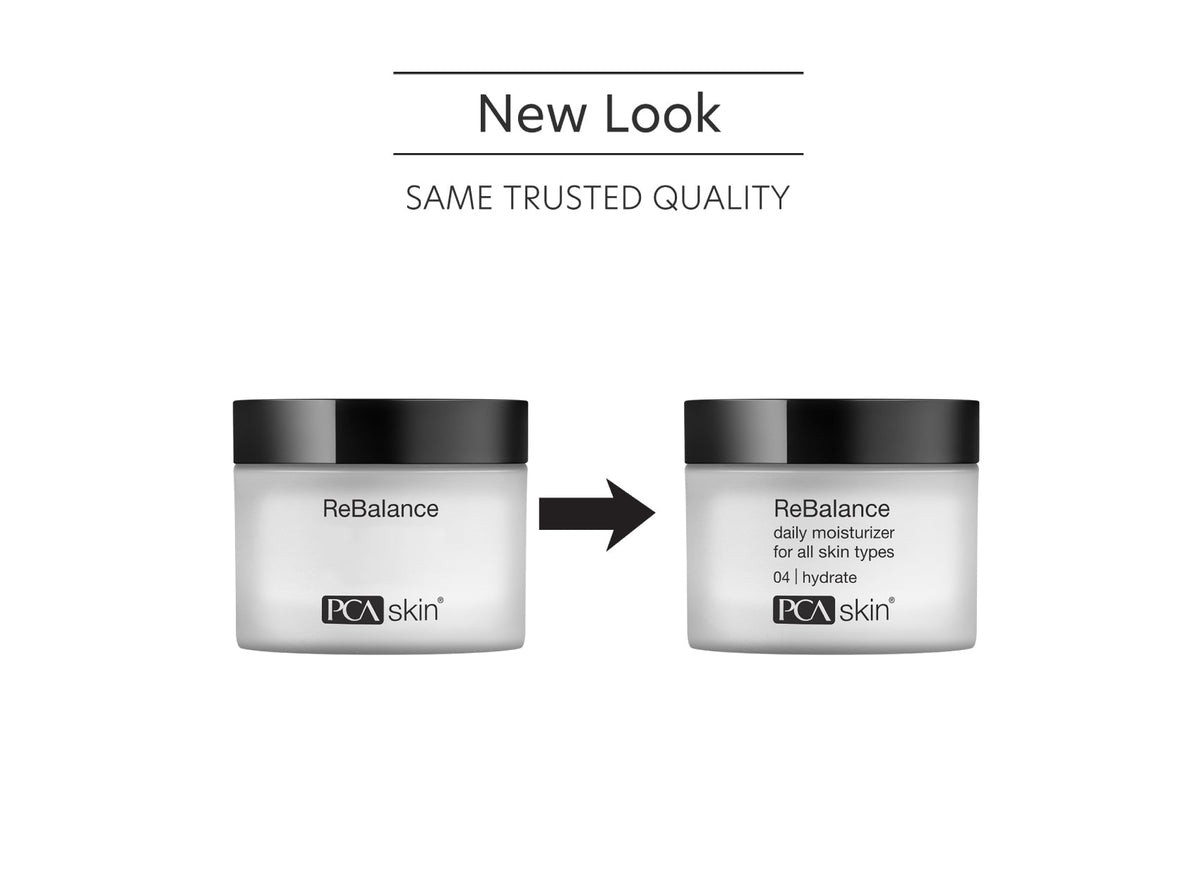 pca skin rebalance gezichtscrème om de huid de kalmeren en hydrateren nieuwe look