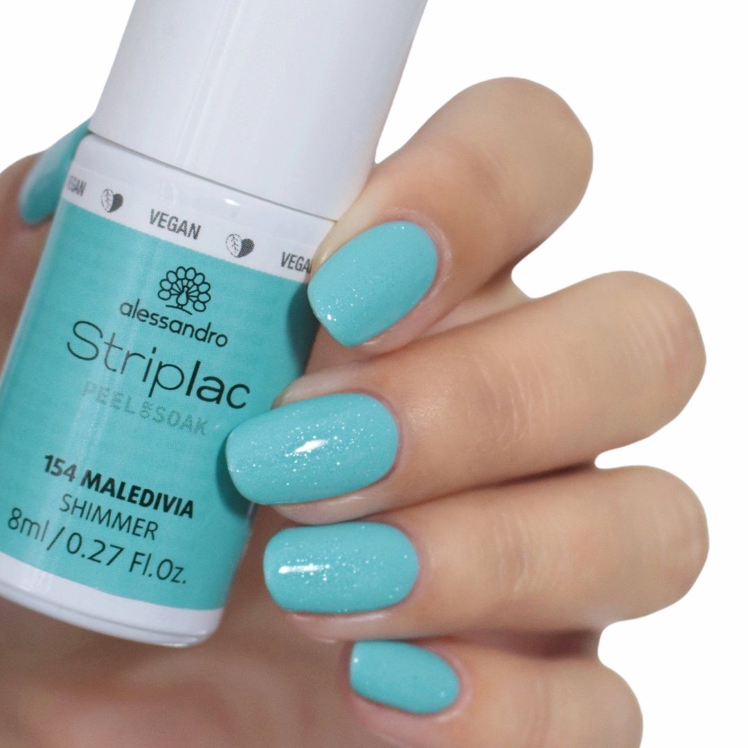 Alessandro | Striplac Peel or Soak Gellak - Maledivia shimmer 154