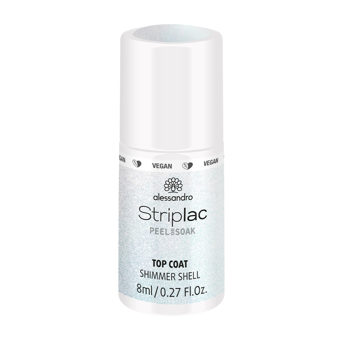 Alessandro | Striplac Peel or Soak Gellak - Top coat shimmer shell