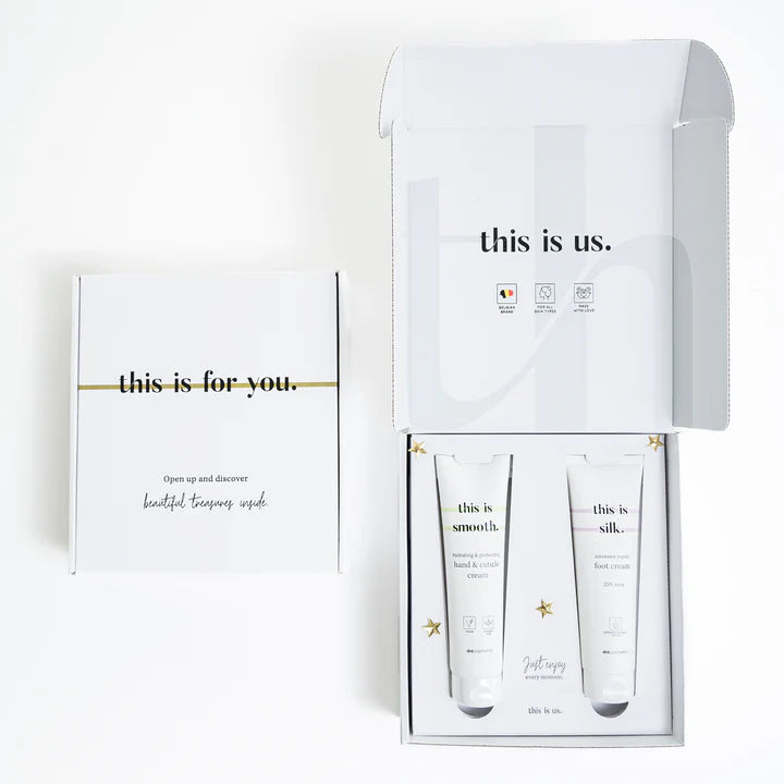this is us. | Cadeauset hand & foot cream