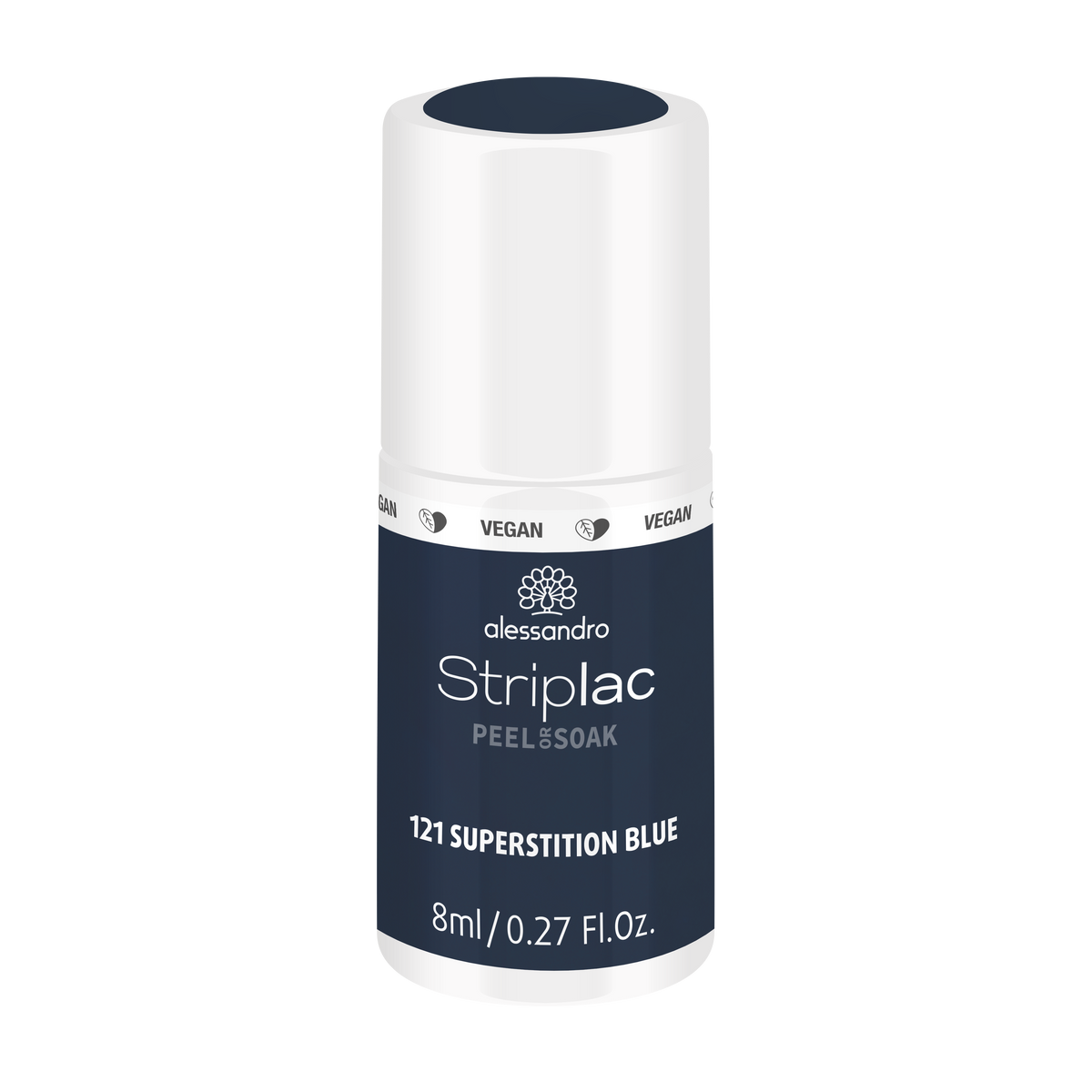 Alessandro | Striplac Peel or Soak Gellak - Superstition Blue 121