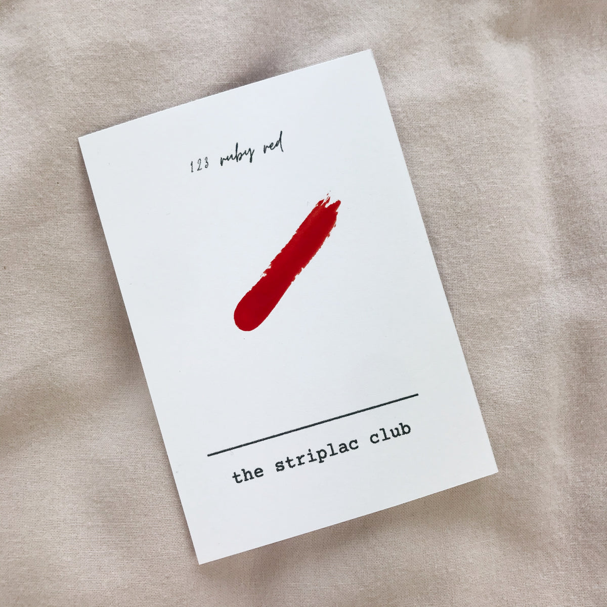 striplac 123 ruby red