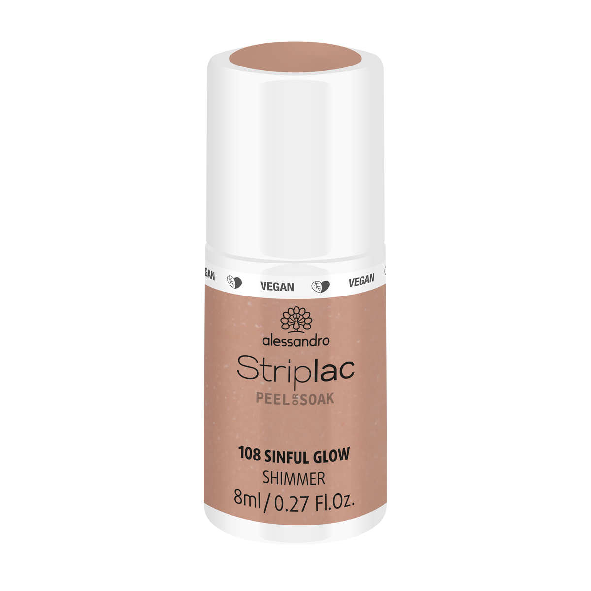 Alessandro | Striplac Peel or Soak Gellak - Sinful Glow 108