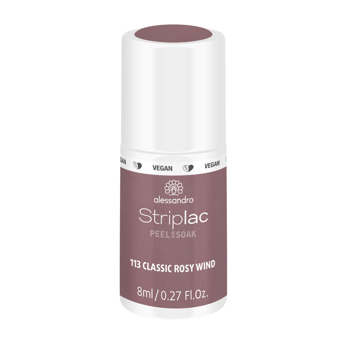 Alessandro | Striplac Peel or Soak Gellak - Classic Rosy Wind 113