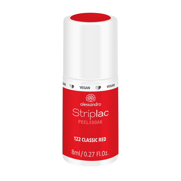 Alessandro | Striplac Peel or Soak Gellak - Classic Red 122
