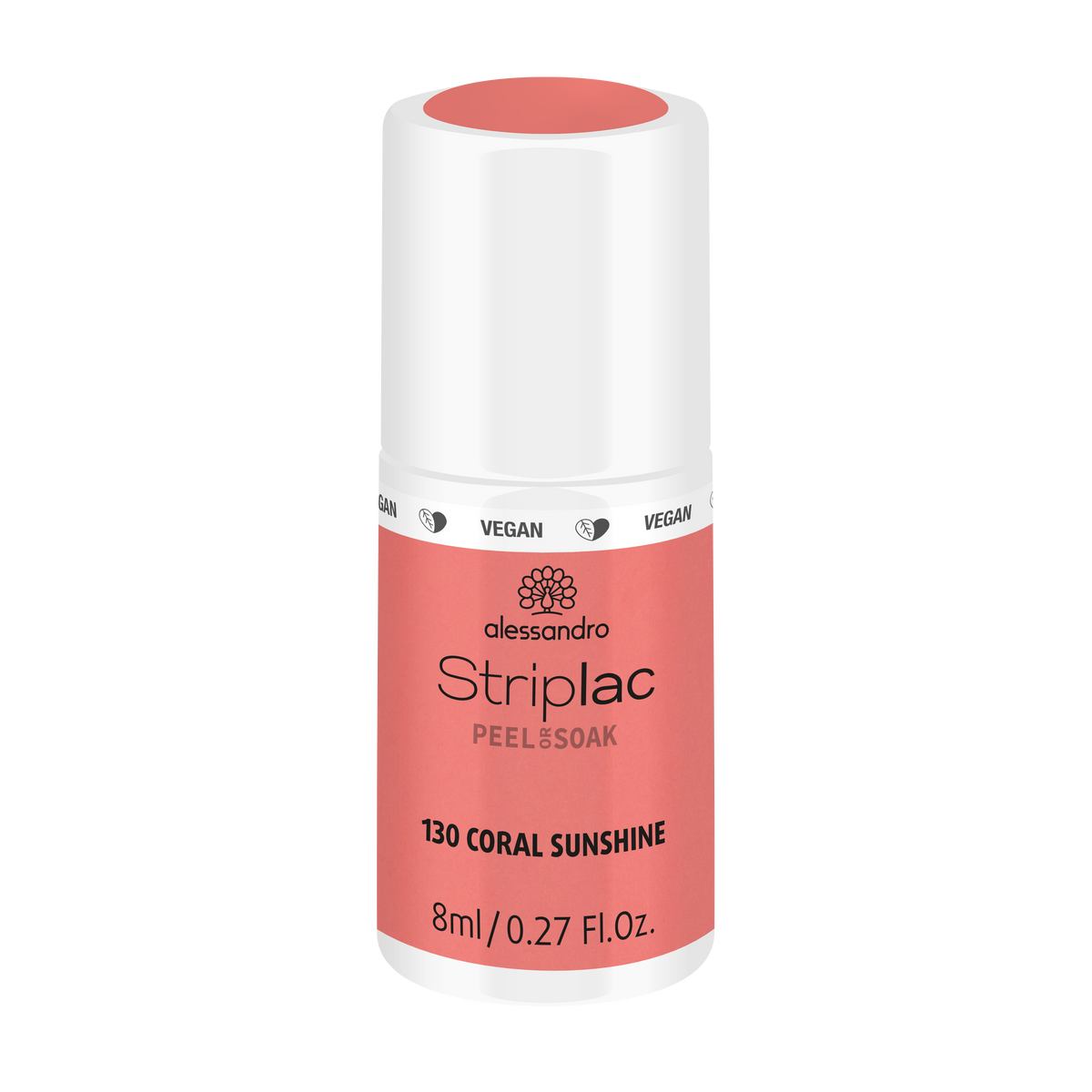 Alessandro | Striplac Peel or Soak Gellak - Coral Sunshine 130