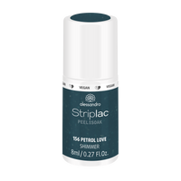 Alessandro | Striplac Peel or Soak Gellak - Petrol Love shimmer 156