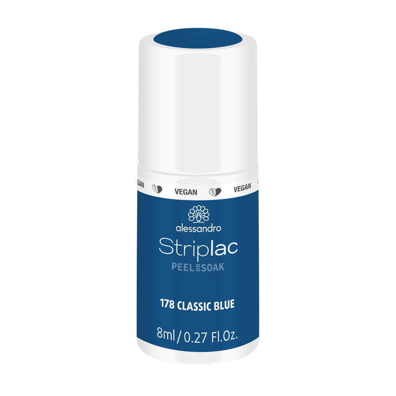 Alessandro | Striplac Peel or Soak Gellak - Classic Blue 178