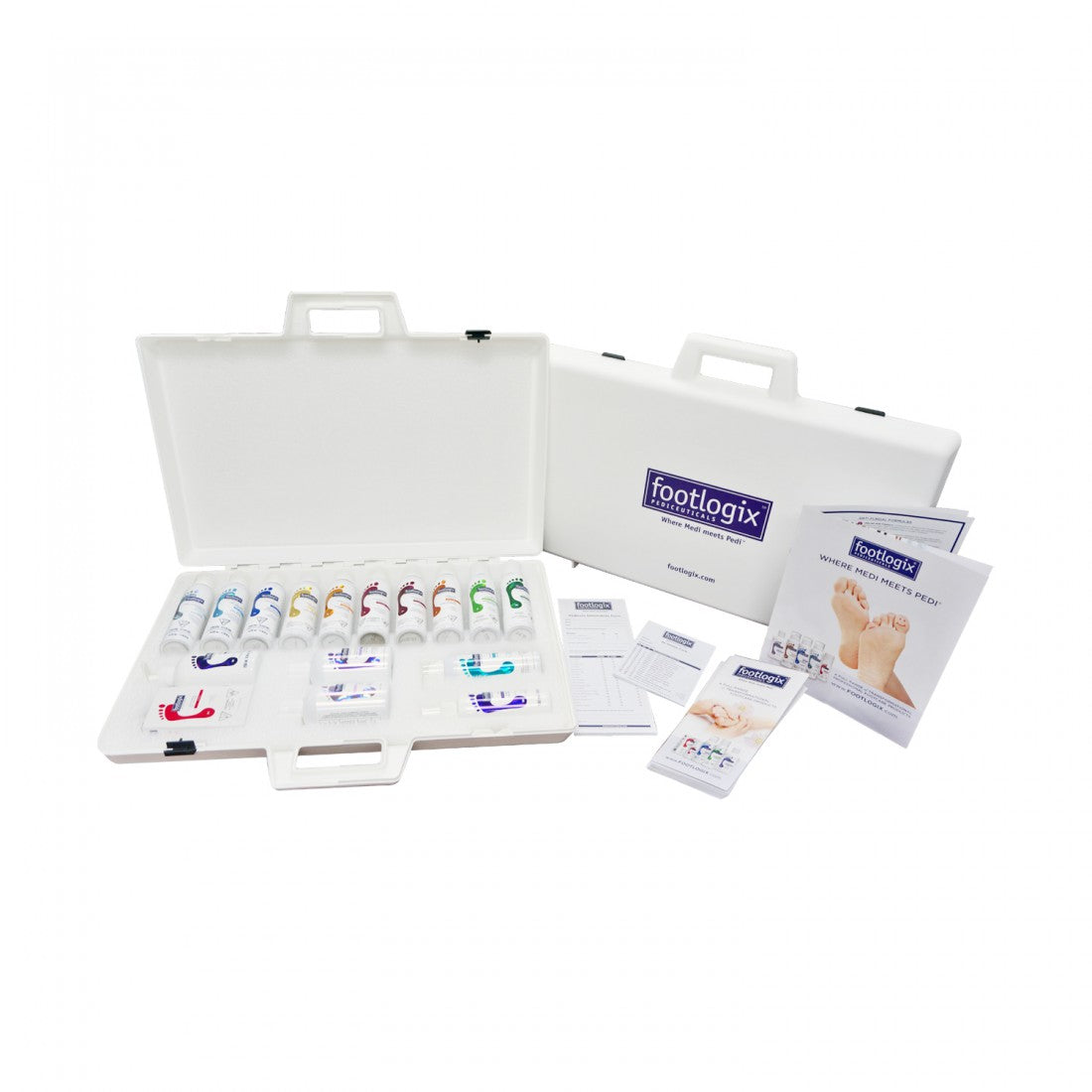 Footlogix | Professional White Briefcase Sales Kit